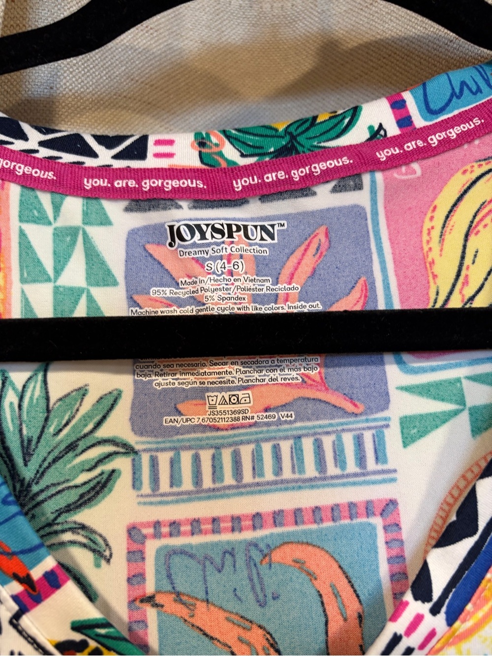 Joyspun Tropical Fruit Print Tank & Shorts PJ set - Picture 3 of 16